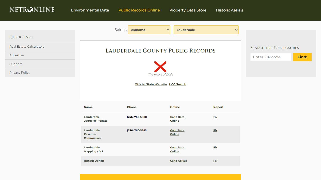 Lauderdale County Public Records - NETROnline.com